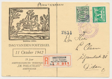 Aangetekend / Stempel Amsterdam 1942 - Dag van den Postzegel    
