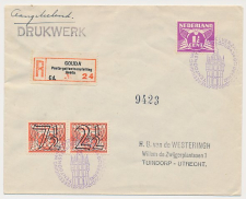 Aangetekend / Stempel Gouda 1942 - Postzegeltentoonstelling