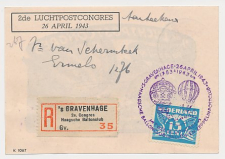 Aangetekend / Stempel s Gravenhage 1943 - 2e Congres Ballonclub
