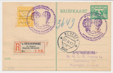 Aangetekend / Stempel s Gravenhage 1943 - 2e Congres Ballonclub