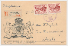 Aangetekend / Stempel Amsterdam 1943 - Dag van den Postzegel    