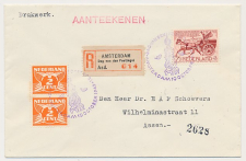 Aangetekend / Stempel Amsterdam 1943 - Dag van den Postzegel    
