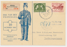 Aangetekend / Stempel Breda 1943 - Dag van den Postzegel