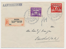 Aangetekend / Stempel Breda 1943 Postzegelvereeniging 1893-1943 