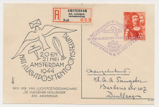 Aangetekend / Stempel Amsterdam 1944 - Luchtposttentoonstelling 