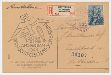 Aangetekend / Stempel Amsterdam 1944 - Luchtposttentoonstelling 