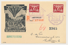 Aangetekend / Stempel Amsterdam 1944 - Luchtposttentoonstelling 