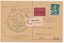 Aangetekend / Stempel Amsterdam 1944 - Luchtposttentoonstelling 