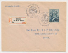 Aangetekend / Stempel Breda 1945 - Dag van den Postzegel