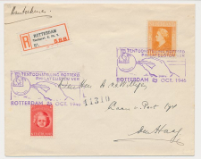 Aangetekend / Stempel Rotterdam 1946 - Tentoonstelling R.Ph.V.  