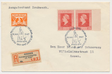 Aangetekend / Stempel Arnhem 1947 - Postzegeltentoonstelling