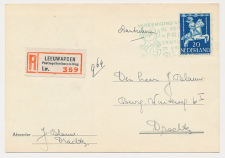 Aangetekend / Stempel Leeuwarden 1947 - Postzegeltentoonstelling