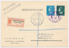 Aangetekend / Stempel s Gravenhage 1947 - Congres Aippi La Haye