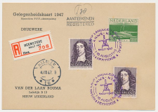 Aangetekend / Stempel Heemstede 1947 - A.N.W.B.N.T.K.C. Rally
