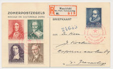 Aangetekend / Stempel Maastricht 1947 - Postzegeltentoonstelling