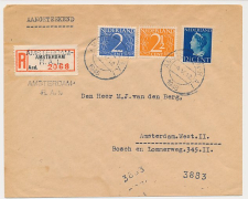 Aangetekend / Stempel Amsterdam 1948 - R.A.I.
