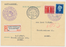 Aangetekend / Stempel s Hertogenbosch 1948 Tent. Zilveren Schelp