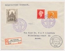 Aangetekend / Stempel Amsterdam 1948 - Congres Wereldraad Kerken