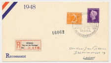 Aangetekend / Stempel Breda 1948 - Dag van den Postzegel