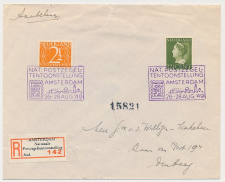 Aangetekend / Stempel Amsterdam 1949 - Postzegeltentoonstelling 