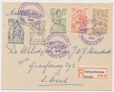 Aangetekend / Stempel Autopostkantoor s Hertogenbosch 1949