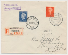 Aangetekend / Stempel Amsterdam 1950 - R.A.I.