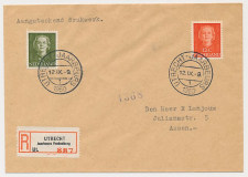Aangetekend / Stempel Utrecht 1950 - Jaarbeurs Vredenburg