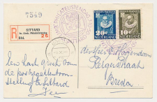 Aangetekend / Stempel Sittard 1950 - 1e Limb. Philatelistendag