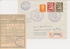 Aangetekend / Stempel s Gravenhage 1951 Luchtposttentoonstellimg