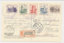 Aangetekend / Stempel s Gravenhage 1951 Postzegeltentoonstelling