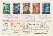 Aangetekend / Stempel Autopostkantoor Assen 1951