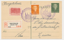 Aangetekend / Stempel Amsterdam 1952 - 40e Philatelistendag