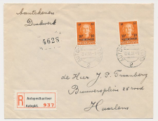 Aangetekend / Stempel Autopostkantoor Weert 1953 - Watersnood 