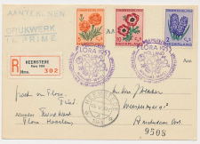 Aangetekend / Stempel Heemstede 1953 - Bloemententoonstelling