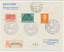 Aangetekend / Stempel s Gravenhage 1953 General Assembly W.M.A. 