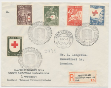 Aangetekend / Stempel Amsterdam 1953 - Societe D Hematologie    