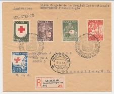 Aangetekend / Stempel Amsterdam 1953 - Societe D Hematologie    