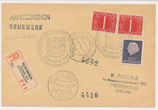 Aangetekend / Stempel Vlissingen 1954 Philatelie Tentoonstelling