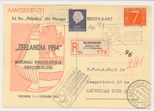 Aangetekend / Stempel Vlissingen 1954 - 42e Philatelistendag
