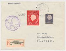Aangetekend / Stempel Utrecht 1955 - 22e W.K. Tafeltennis