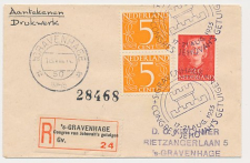 Aangetekend / Stempel s Gravenhage 1955 - Congres Jehovah s     