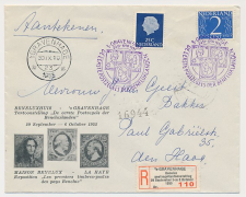Aangetekend / Stempel s Gravenhage 1955 Postzegeltentoonstelling