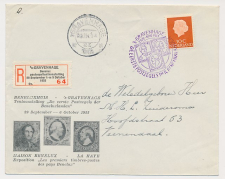 Aangetekend / Stempel s Gravenhage 1955 Postzegeltentoonstelling