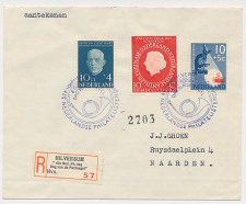 Aangetekend / Stempel Hilversum 1955 - 43e Philatelistendag
