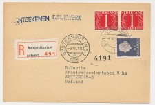 Aangetekend / Stempel Autopostkantoor Oosterhout 1956 - Mento