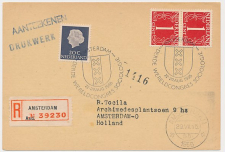 Aangetekend / Stempel Amsterdam 1956 - Wereldcongres Sociologie