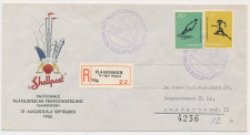 Aangetekend / Stempel Vlaardingen 1956 - Dag v.d Beeldfilatelie