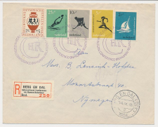 Aangetekend/Stempel Berg en Dal 1956 Conference Human Relations 