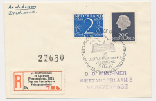 Aangetekend / Stempel s Gravenhage 1956 - Lustrum SOZA