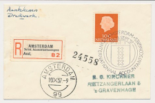 Aangetekend / Stempel Amsterdam 1957 - 7th Accoutantscongres